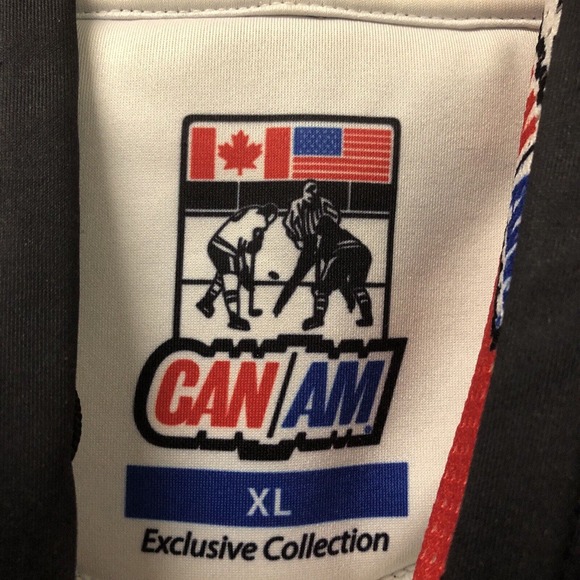 Can-Am Men's XL Premium Pullover Hoodie‎ Sweatshirt Can/Am Canada America Hockey - Picture 6 of 8